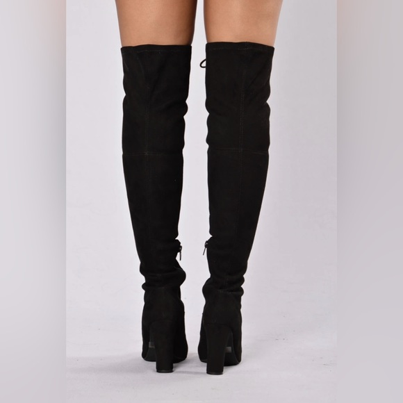 FASHION NOVA Love Me Long Time Boot Black - Picture 4 of 6